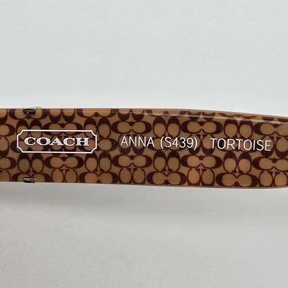 Coach Anna S439 Tortoise Gold Frame Light Brown Gradient Lens Sunglasses 54mm - Picture 8 of 12